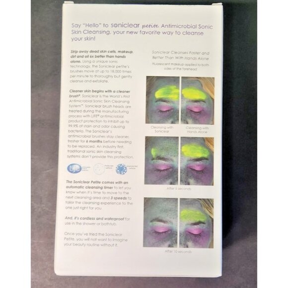 MICHAEL TODD Soniclear Petite Antibacterial Sonic Skin Cleansing System Purple - Picture 3 of 5